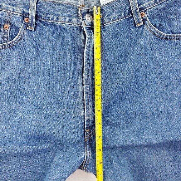 Levi's 550 Relaxed Fit Jeans Tapered Medium Wash Men's "42x30" Real 40x30 NWT - Picture 5 of 10
